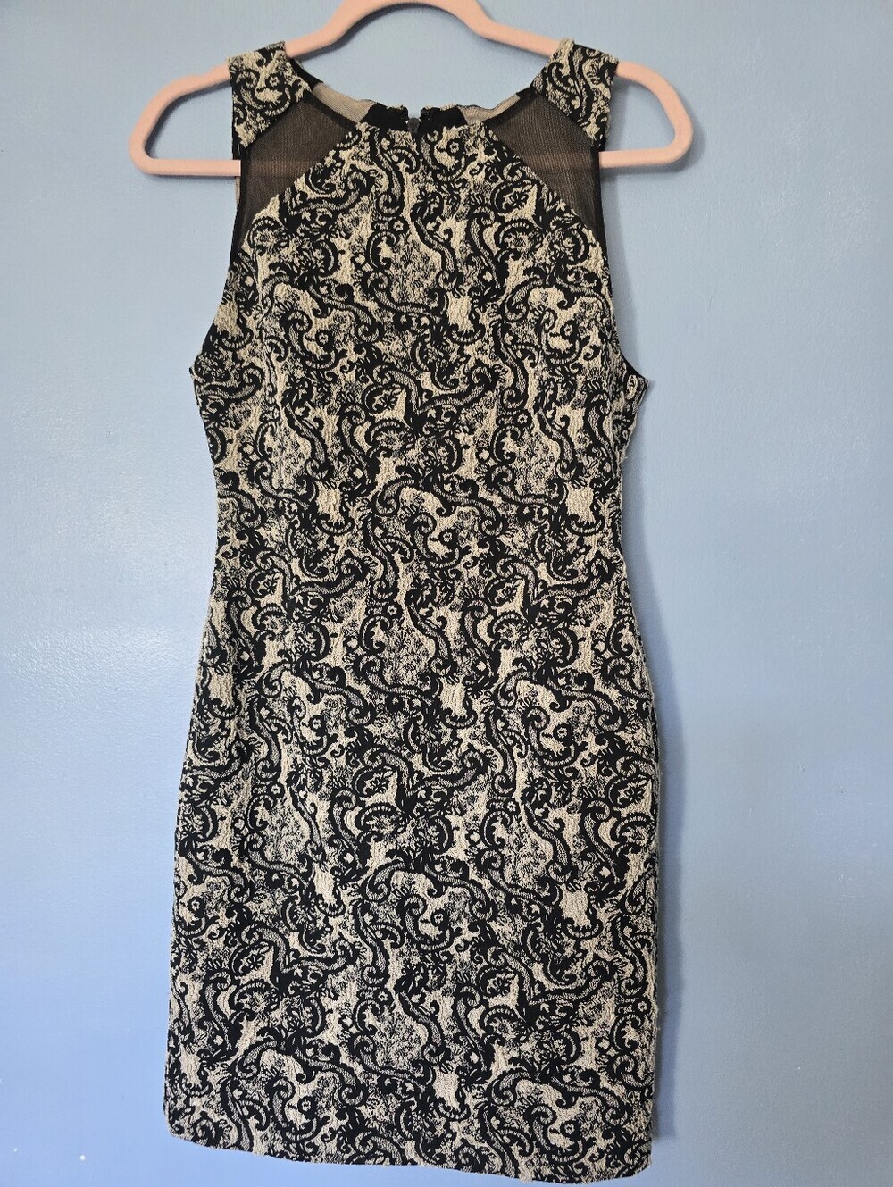 Alice + Olivia Thalia Sleeveless Dress in Black & White Size 4